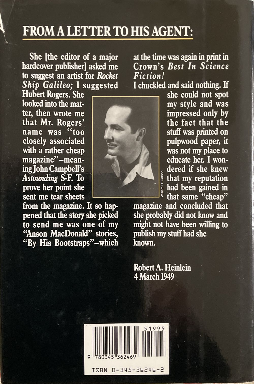 Grumbles From The Grave - Robert A. Heinlein (Del Rey - Hardcover) book collectible [Barcode 9780345362469] - Main Image 2