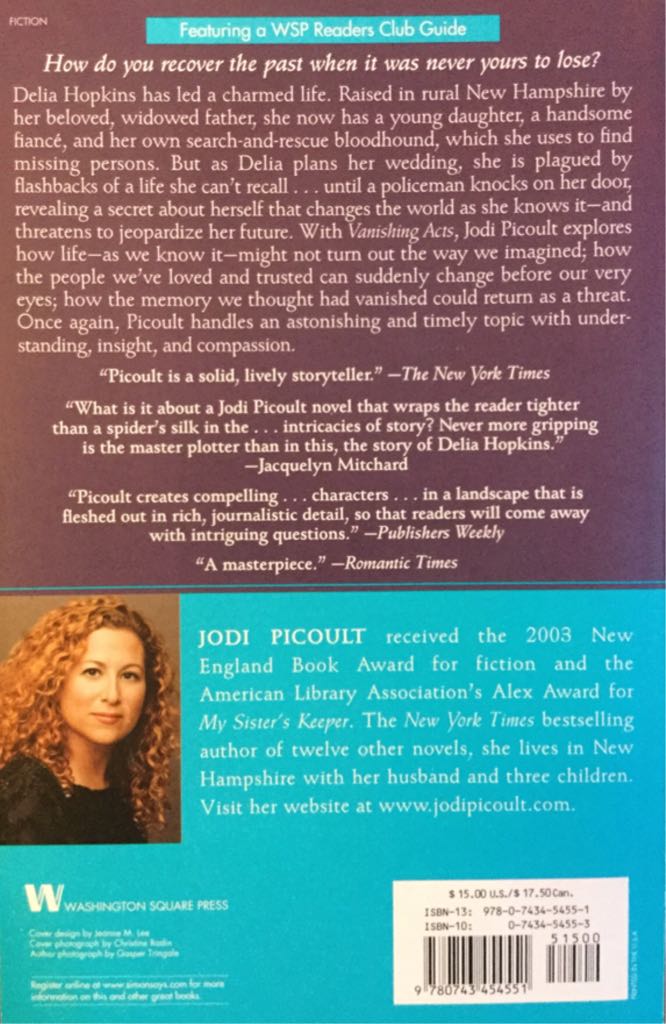 Vanishing Acts - Jodi Picoult (Hodder & Stoughton - Paperback) book collectible [Barcode 9780743454551] - Main Image 2