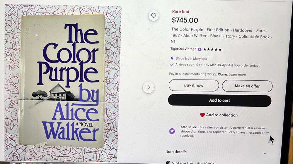 The Color Purple - Alice Walker (Harcourt Brace Jovanovich - Paperback) book collectible [Barcode 9780151191536] - Main Image 4