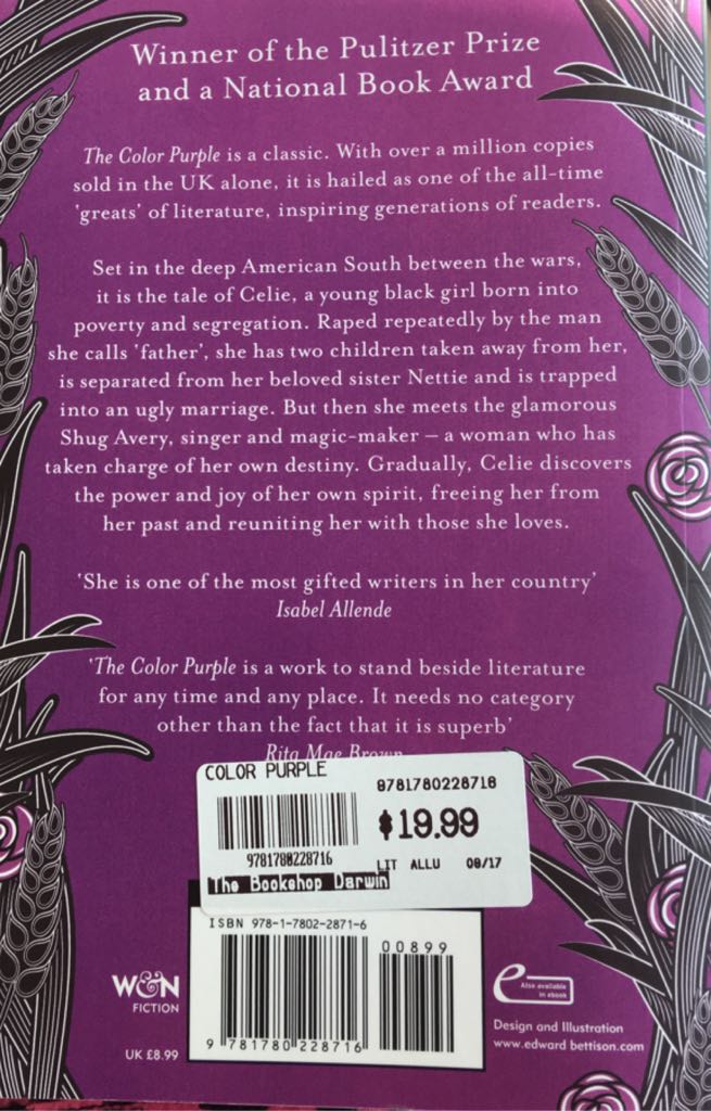 The Color Purple - Alice Walker (Phoenix - Paperback) book collectible [Barcode 9781780228716] - Main Image 2