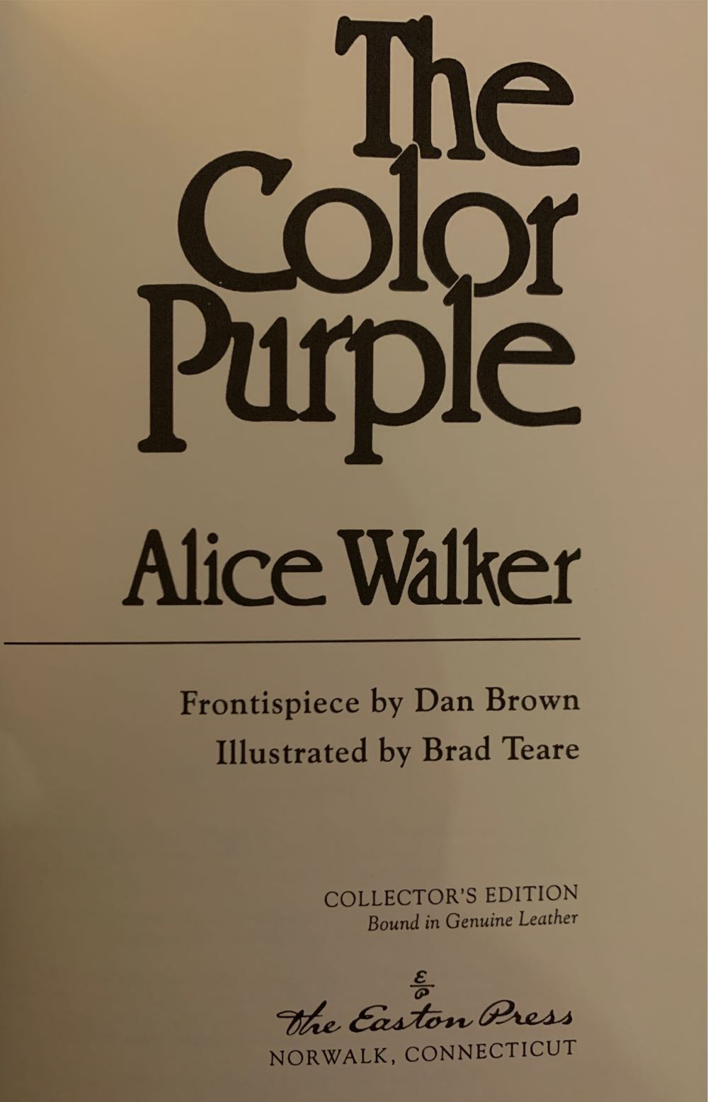 The Color Purple - Walker, Alice (The Easton Press - Library Binding) book collectible - Main Image 2
