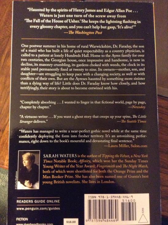 The Little Stranger - Sarah Waters (Riverhead Books - Paperback) book collectible [Barcode 9781594484469] - Main Image 2