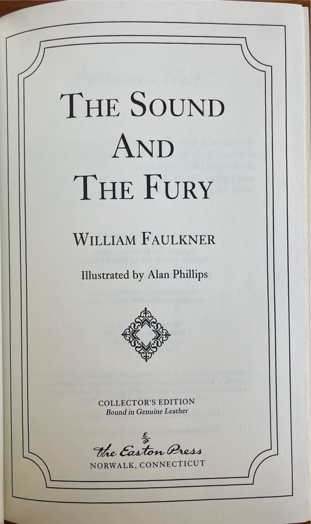 The Sound And The Fury - William Faulkner (The Easton Press - Calf-Binding) book collectible - Main Image 3