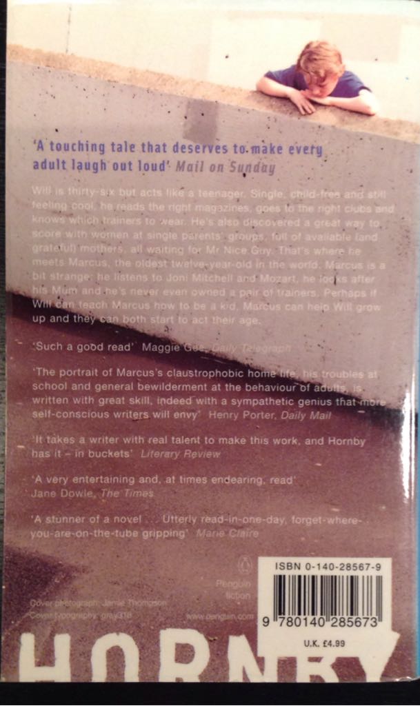 About A Boy - Nick Hornby (A Penguin Book - Paperback) book collectible [Barcode 9780140285673] - Main Image 2