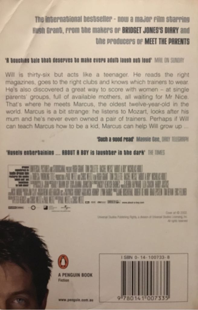 About A Boy - Nick Hornby (Penguin Books Australia Ltd. - Paperback) book collectible [Barcode 9780141007335] - Main Image 2