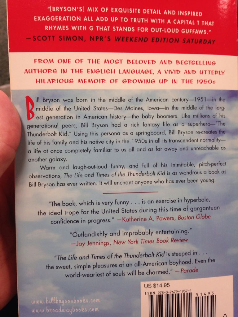 Life And Times Of The Thunderbolt Kid, The - Bill Bryson (Broadway Books - Paperback) book collectible [Barcode 9780767919371] - Main Image 2