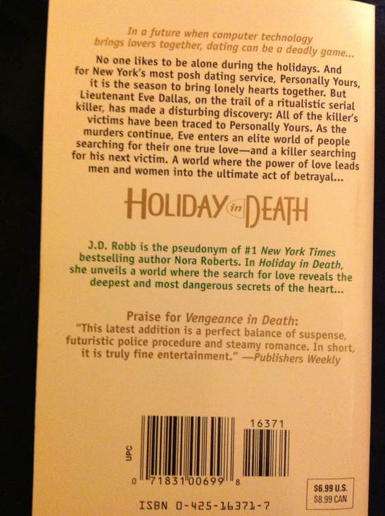 Holiday In Death  (Berkeley - Paperback) book collectible - Main Image 2