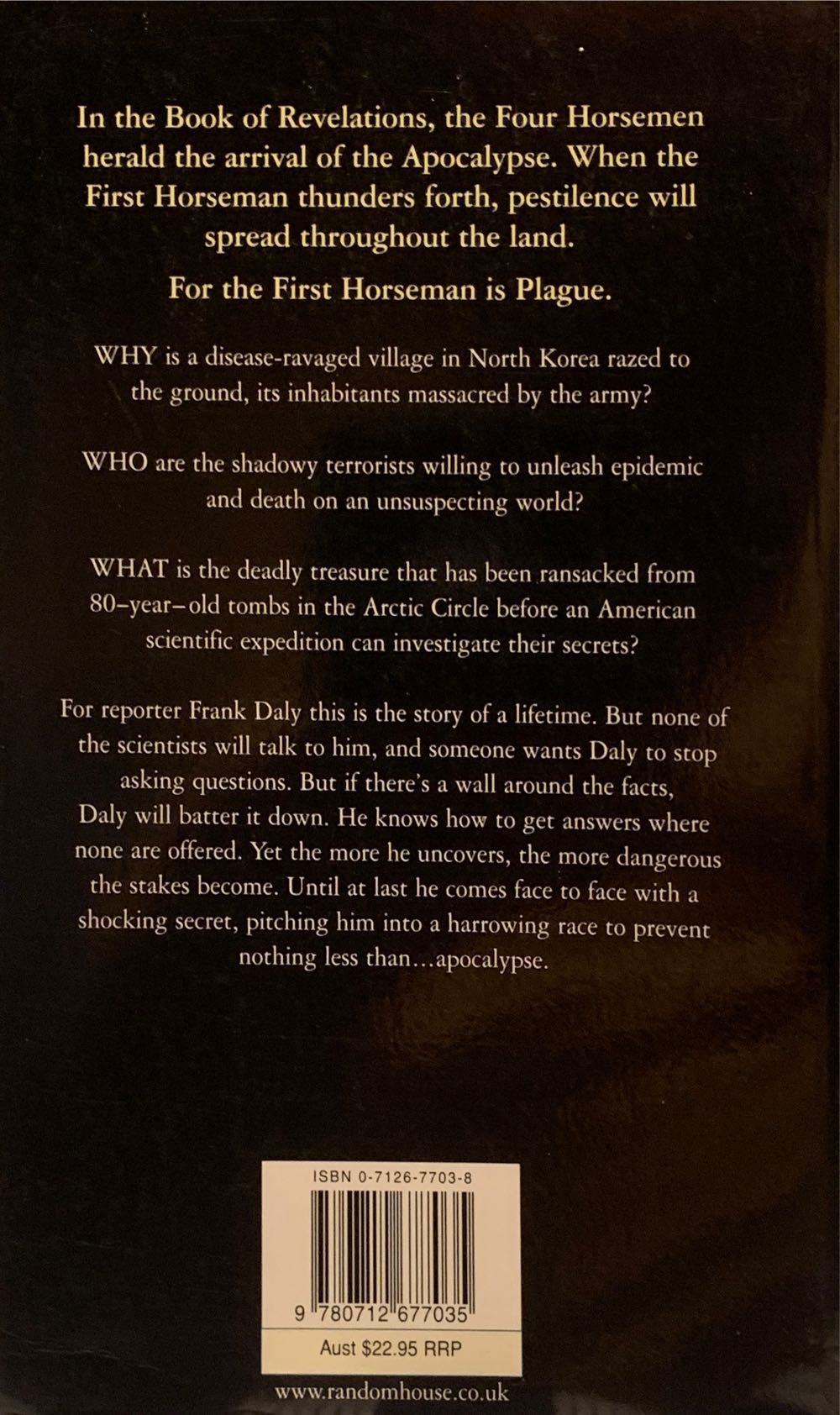 The First Horseman - John Case (Century - Trade Paperback) book collectible [Barcode 9780712677035] - Main Image 2