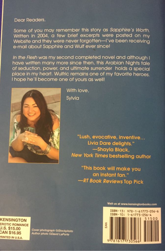 In The Flesh - Sylvia Day (Kensington Books - Paperback) book collectible - Main Image 2