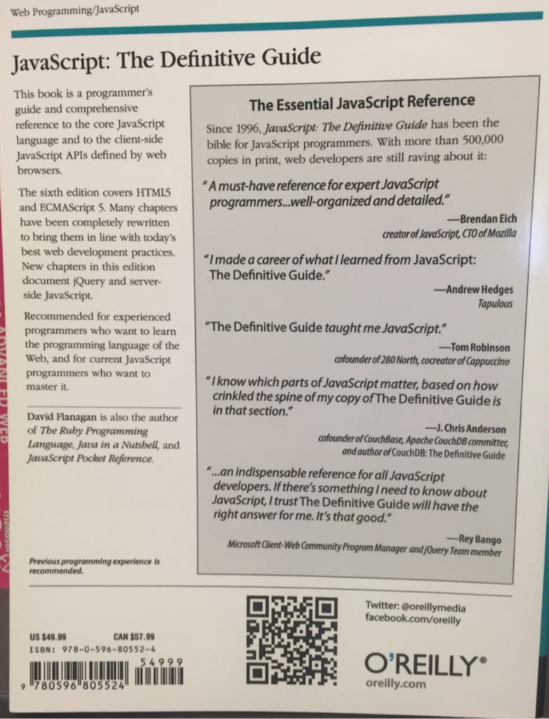 JavaScript - Fahrettin Erdinç (”O’Reilly Media, Inc.”) book collectible [Barcode 9780596805524] - Main Image 2