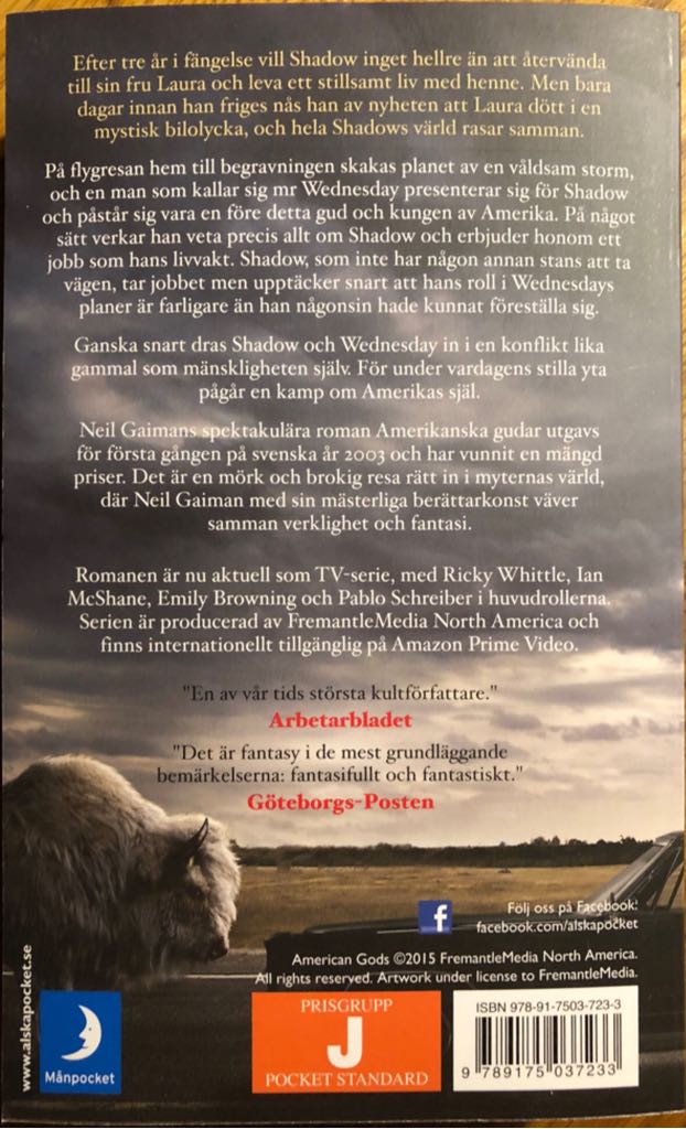 American Gods - Neil Gaiman (HarperCollins - eBook) book collectible [Barcode 0380789035] - Main Image 2