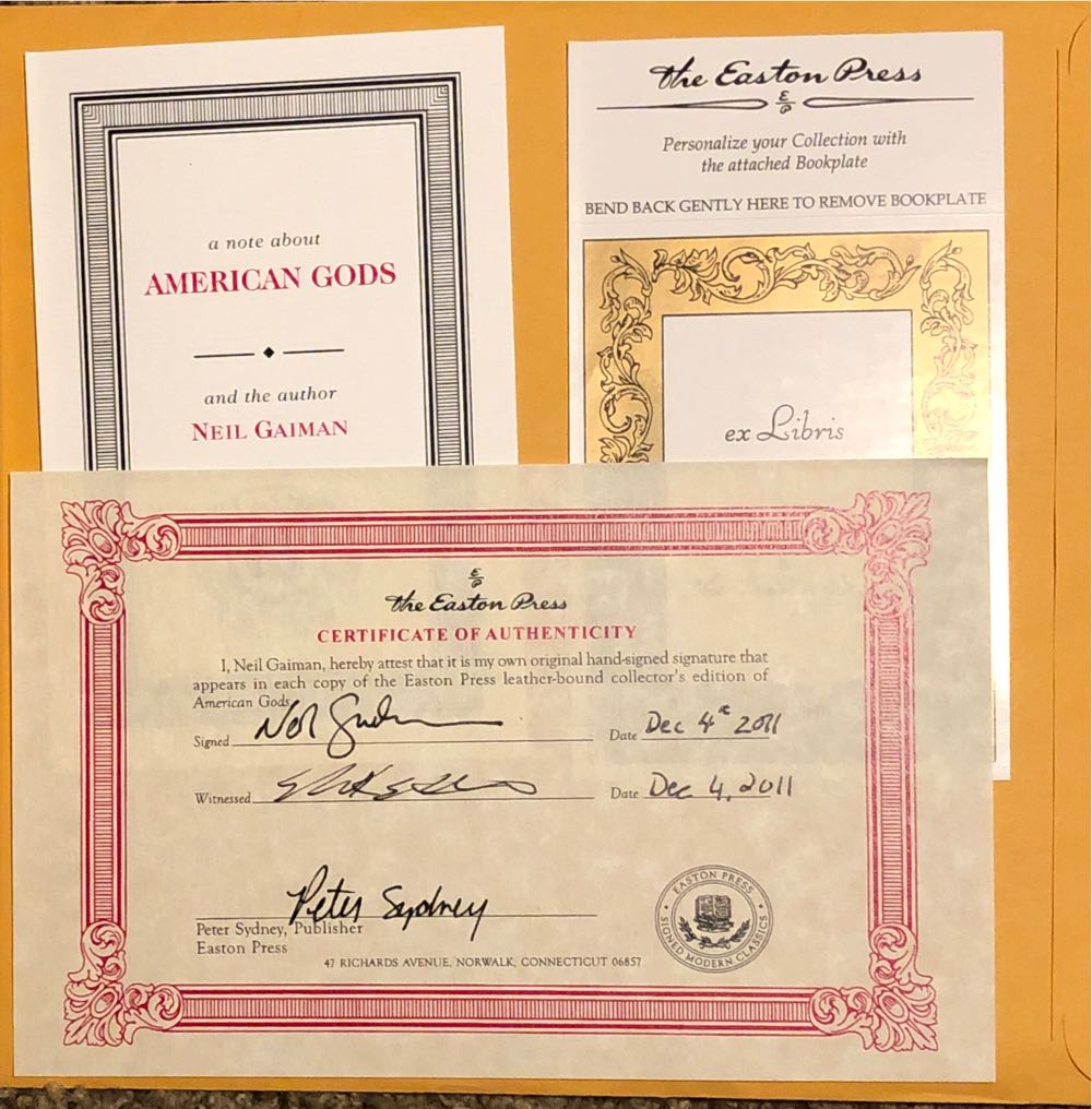 American Gods - Neil Gaiman (William Morrow - Hardcover) book collectible [Barcode 9780380973651] - Main Image 4