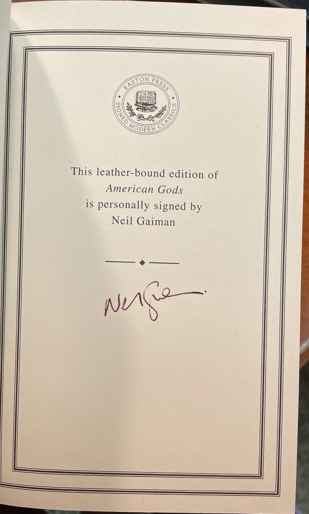 American Gods - Neil Gaiman (Easton Press - Paperback) book collectible [Barcode 9780747274230] - Main Image 4