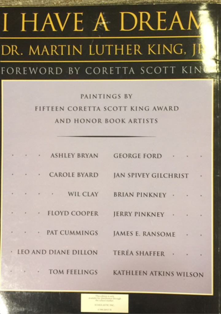 I Have A Dream - Dr Martin Luther King (A Scholastic Press) book collectible - Main Image 2