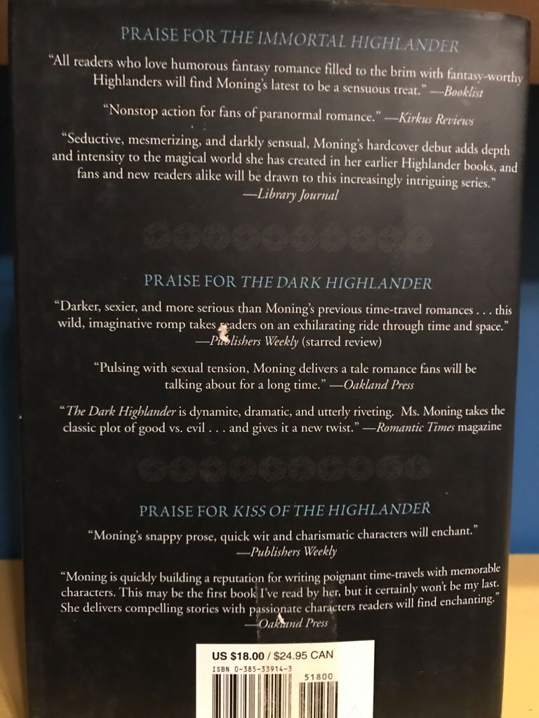 H7: Spell of the Highlander - Karen Marie Moning (Delacorte - Hardcover) book collectible [Barcode 9780385339148] - Main Image 2