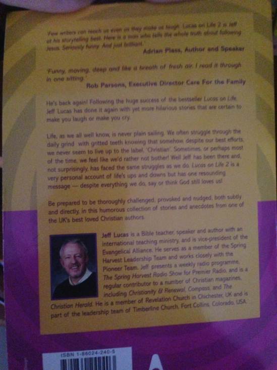 Lucas On Life 2 - Lucas, Jeff (Authentic Media) book collectible [Barcode 9781860242403] - Main Image 2