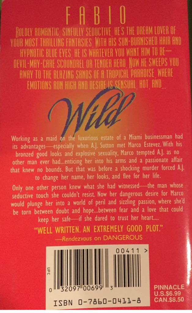 Fabio: Wild - Fabio (Pinnacle Books - Paperback) book collectible [Barcode 9780786004119] - Main Image 2