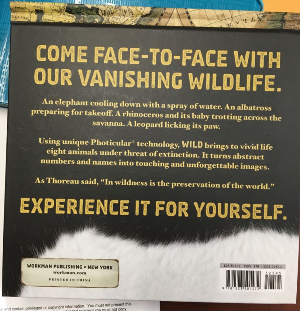 Photicular Book Wild, A - Kathy Wollard (Workman Publishing Co - Hardcover) book collectible [Barcode 9781523501472] - Main Image 2