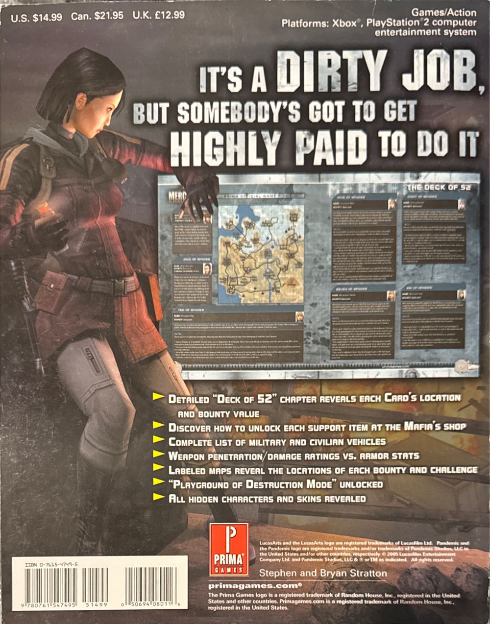 Mercenaries: Playground Of Destruction - Stephen Stratton (Prima Games - Paperback) book collectible [Barcode 9780761547495] - Main Image 2