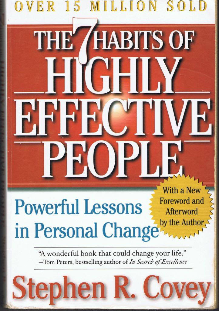 The 7 Habits Of Highly Effective People - Stephen R. Covey (Trade Paperback) book collectible - Main Image 1