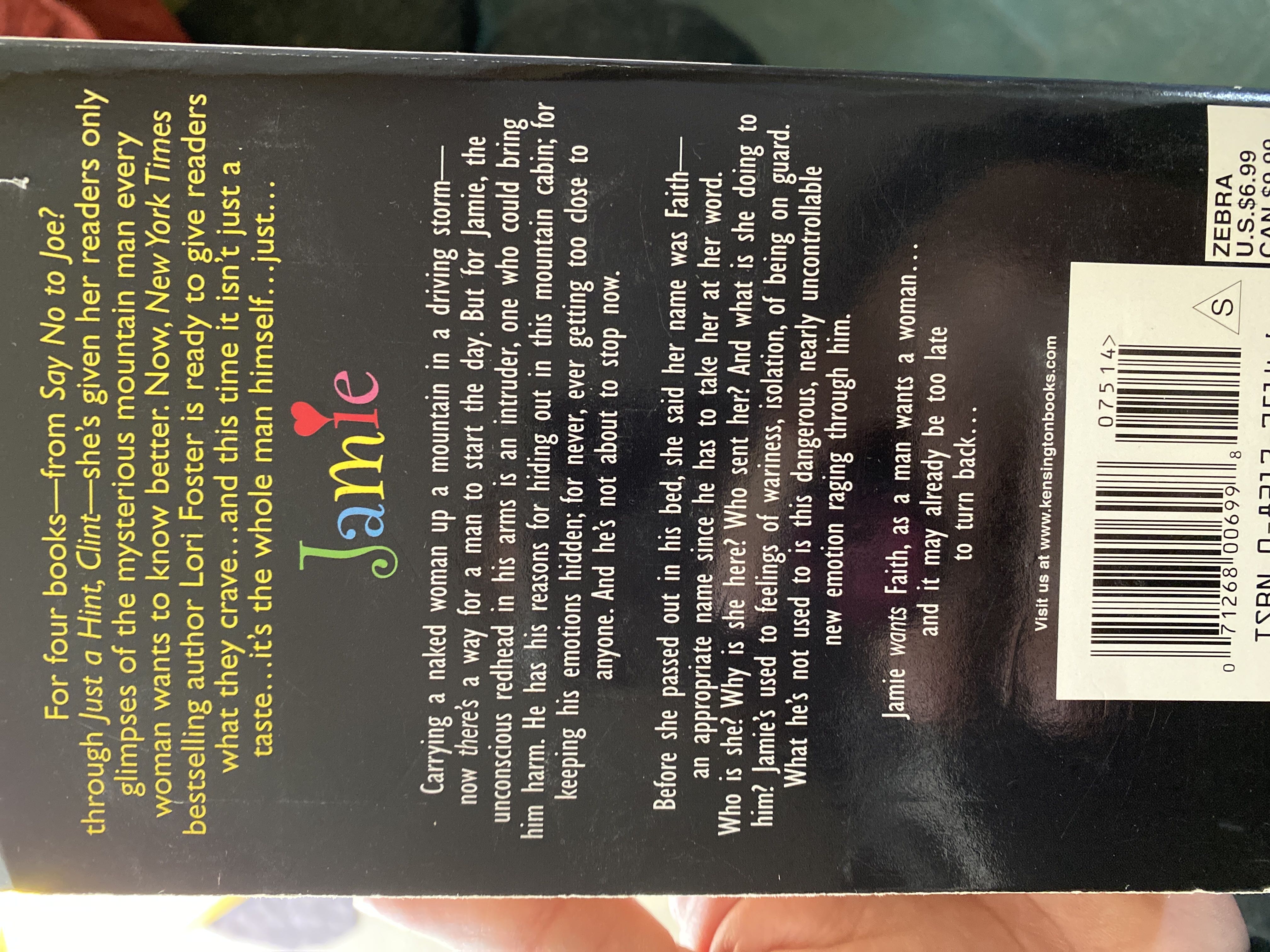 Jamie - Lori Foster (- Paperback) book collectible [Barcode 9780821775141] - Main Image 2