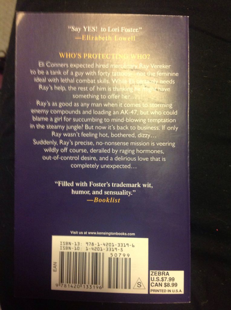 Unexpected - Lori Foster (Zebra Books - Paperback) book collectible [Barcode 9781420133196] - Main Image 2