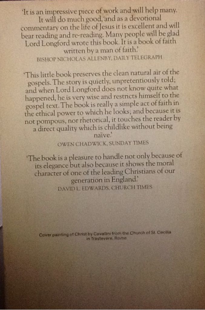 The Life Of Jesus Christ  (Fontana Press - Paperback) book collectible [Barcode 9780006242291] - Main Image 2