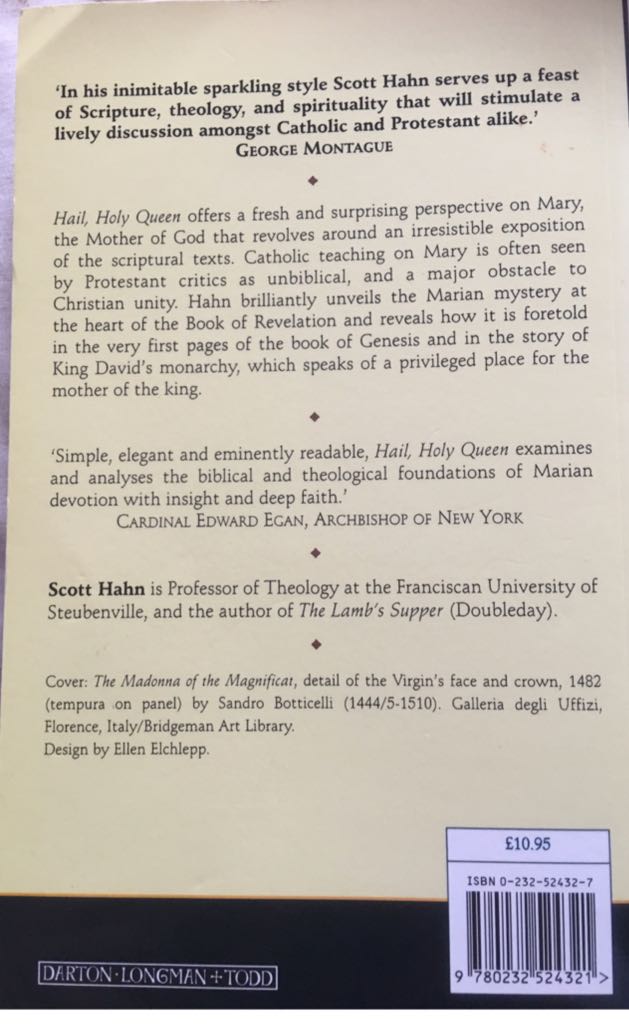 Hail Holy Queen  (Darton Longman & Todd Limited) book collectible [Barcode 9780232524321] - Main Image 2