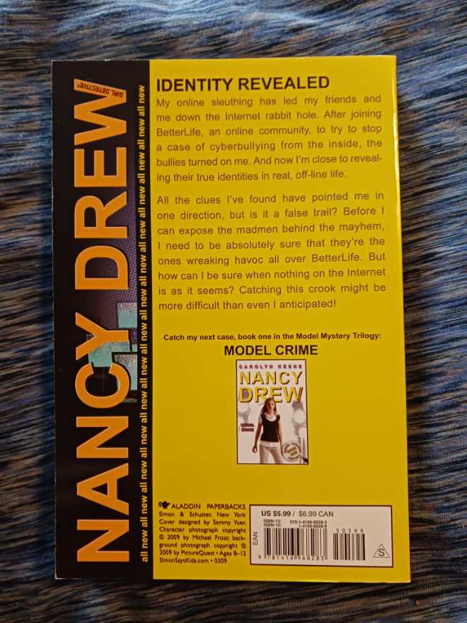 Identity Revealed - Carolyn Keene (Aladdin Paperbacks - Paperback) book collectible [Barcode 9781416968283] - Main Image 2