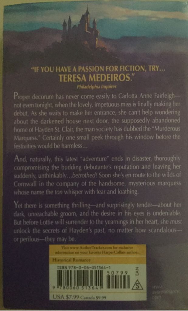 One Night Of Scandal - Teresa Medeiros (Avon - eBook) book collectible [Barcode 9780060513641] - Main Image 2