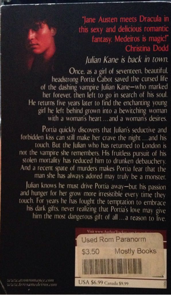 The Vampire Who Loved Me  (Paperback) book collectible [Barcode 0060763035] - Main Image 2