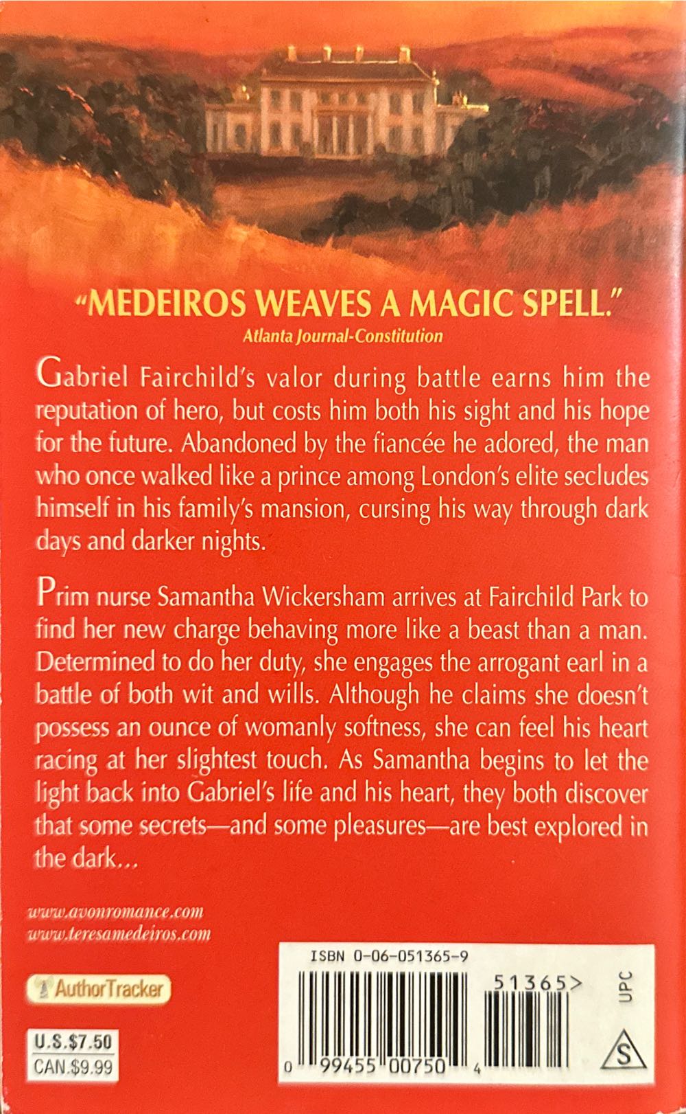 Yours Until Dawn - Teresa Medeiros (Avon - Paperback) book collectible [Barcode 9780060513658] - Main Image 2