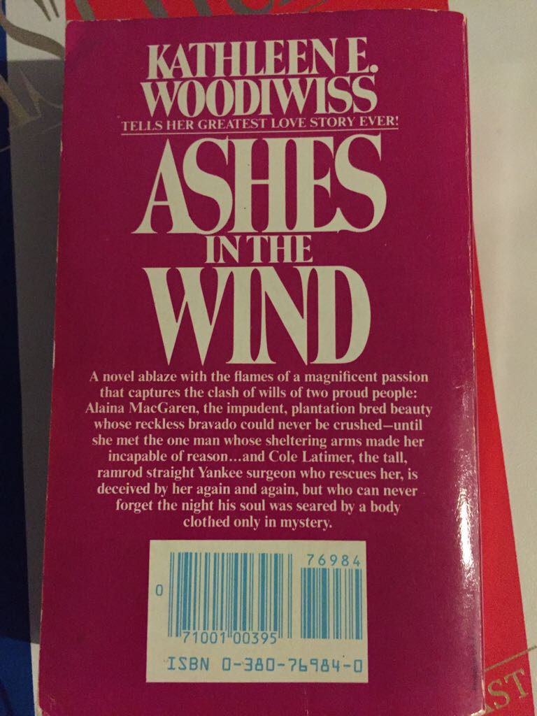 Ashes In The Wind - Kathleen E Woodiwiss (Avon - Paperback) book collectible [Barcode 9780380769841] - Main Image 2