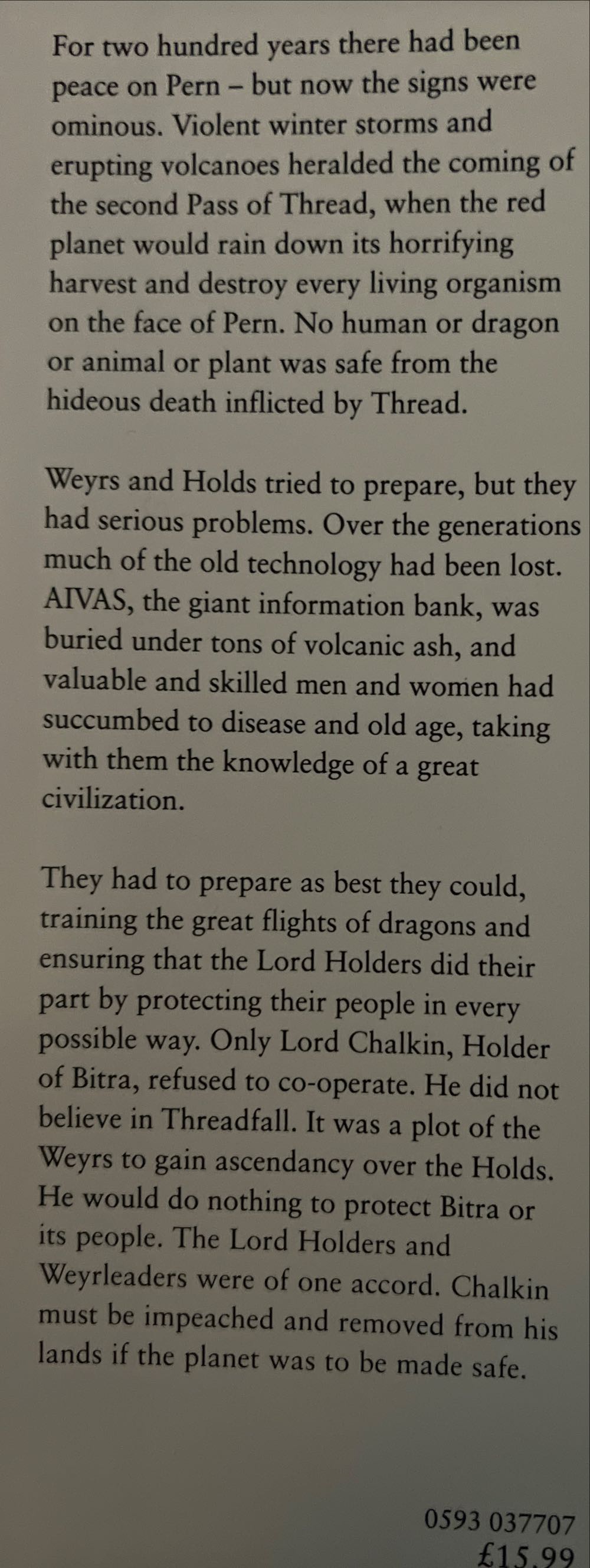 PERN: Dragon Riders Of PERN: Red Star Rising - Anne McCaffrey (Transworld Publishers Limited - Hardcover) book collectible [Barcode 9780593037706] - Main Image 2