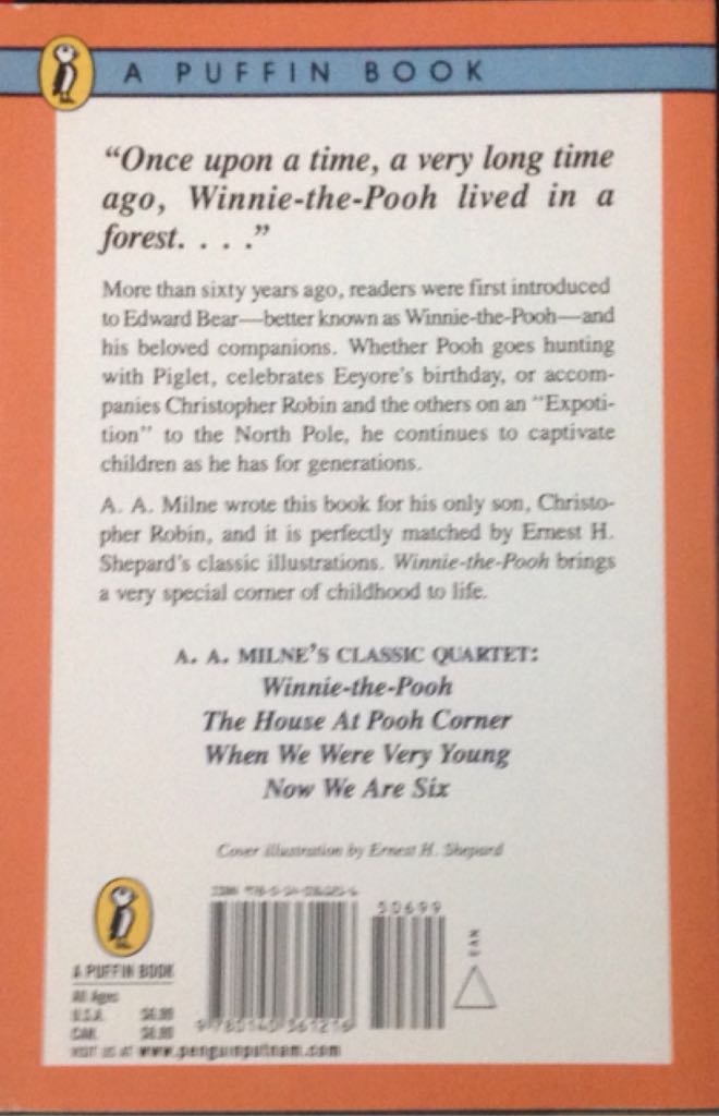 Winnie The Pooh - A.A Milne (Penguin - Paperback) book collectible [Barcode 9780140361216] - Main Image 2