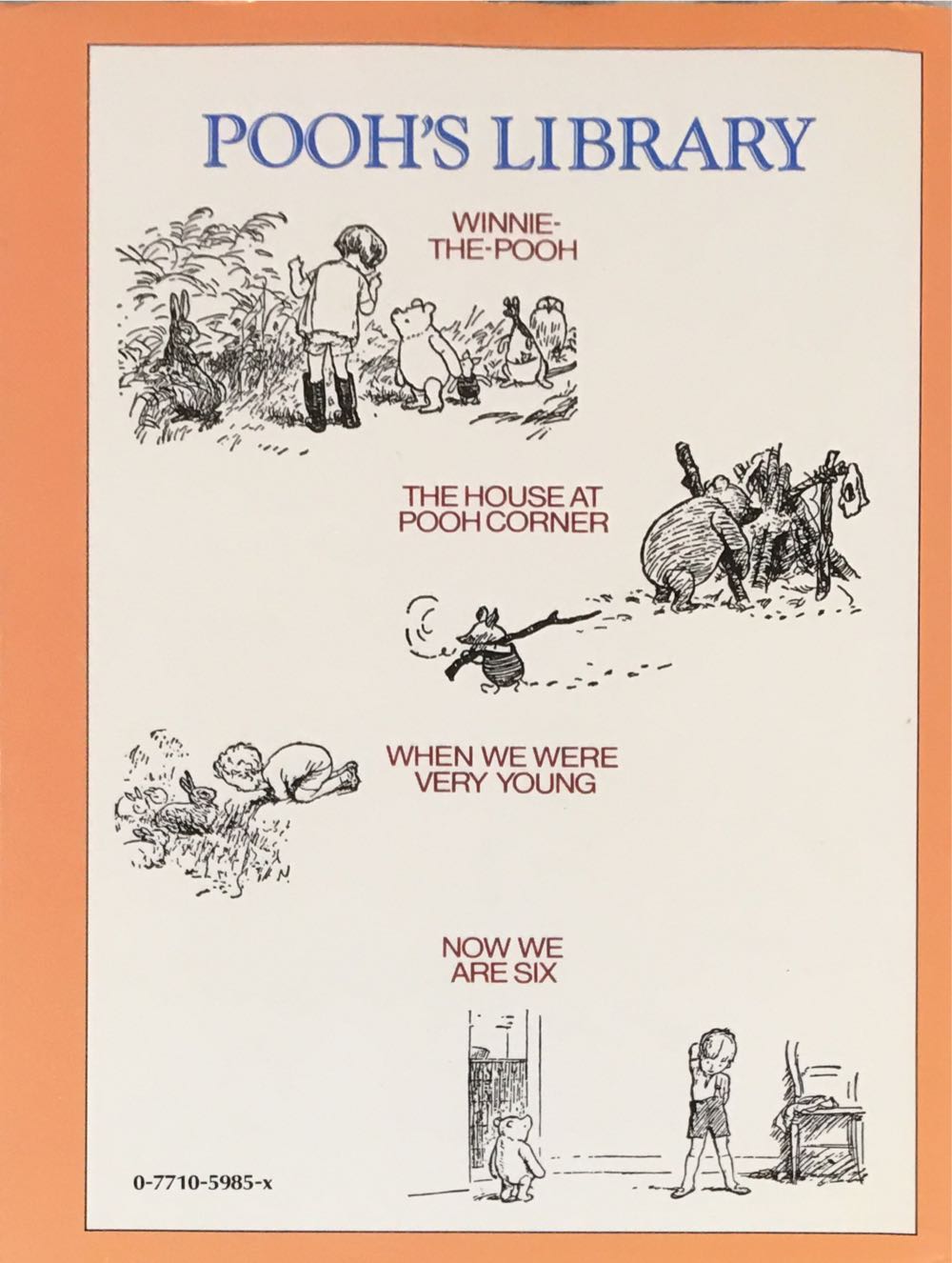 Pooh: Winnie The Pooh - A. A. Milne (Mcclelland And Steward Ltd. - Hardcover) book collectible [Barcode 9780771059858] - Main Image 2