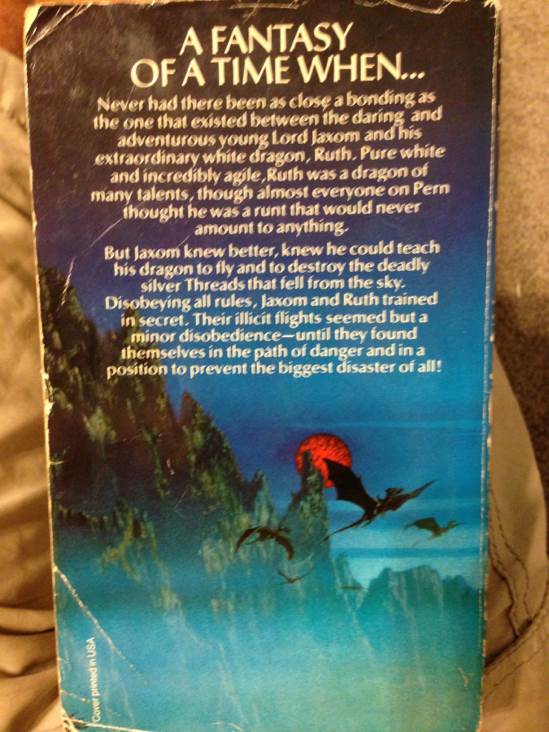 Dragonriders Of Pern #3: The White Dragon - Anne McCaffrey (Del Rey - Hardcover) book collectible [Barcode 9780345295255] - Main Image 2