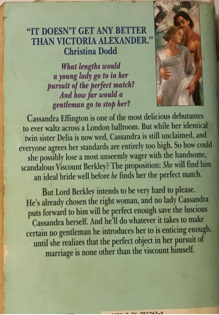 The Pursuit Of Marriage - Victoria Alexander (Avon - eBook) book collectible [Barcode 9780060517625] - Main Image 2