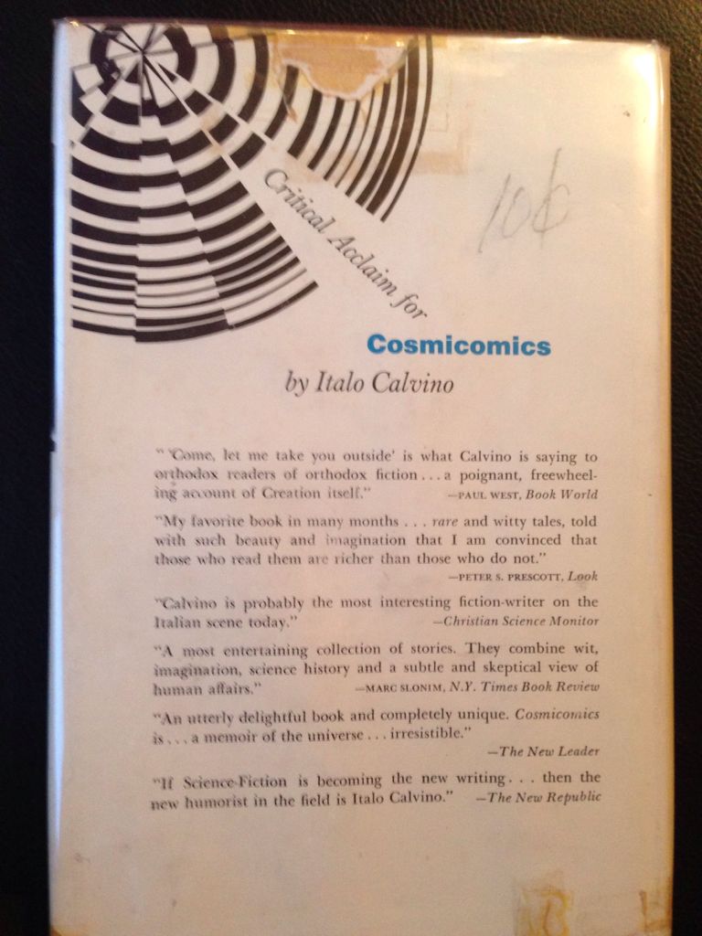 T Zero - Italo Calvino (Harcourt Brace & World, Inc - Hardcover) book collectible [Barcode 9780156924009] - Main Image 2