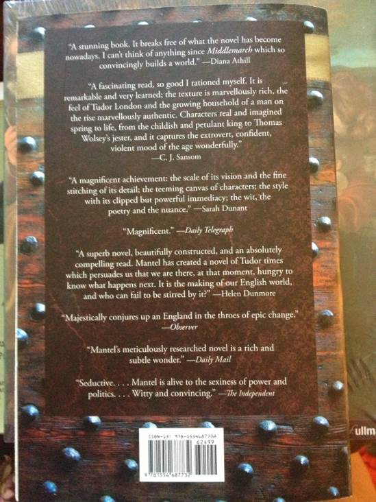 Wolf Hall - Hilary Mantel (Harper Collins Publishers - Trade Paperback) book collectible [Barcode 9781554687732] - Main Image 2