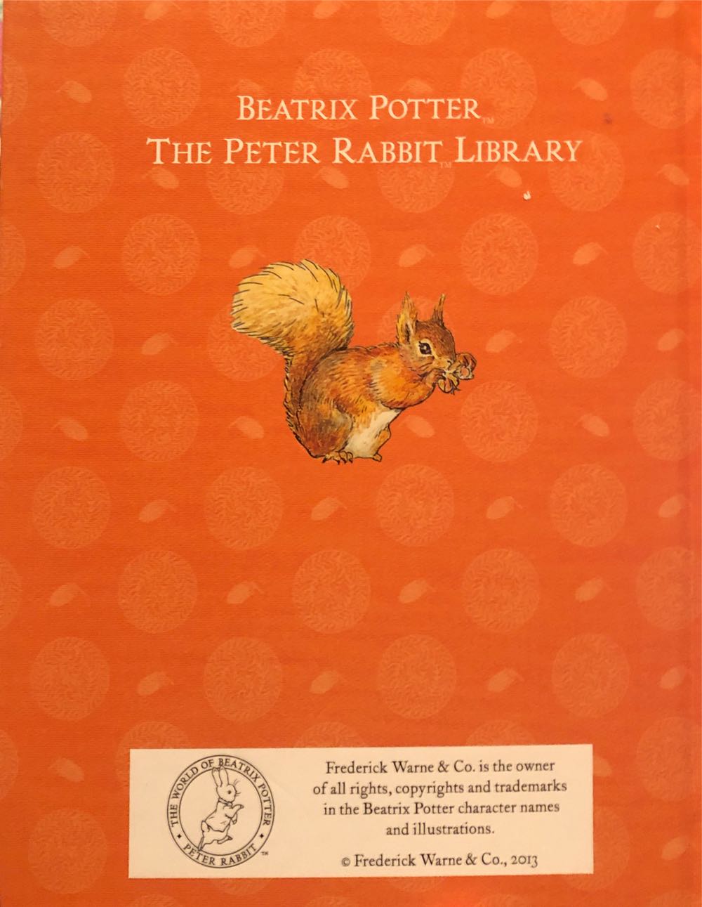 The Tale Of Squirrel Nutkin - Beatrix Potter (Frederick Warne Publishers - Hardcover) book collectible [Barcode 9780723267706] - Main Image 2