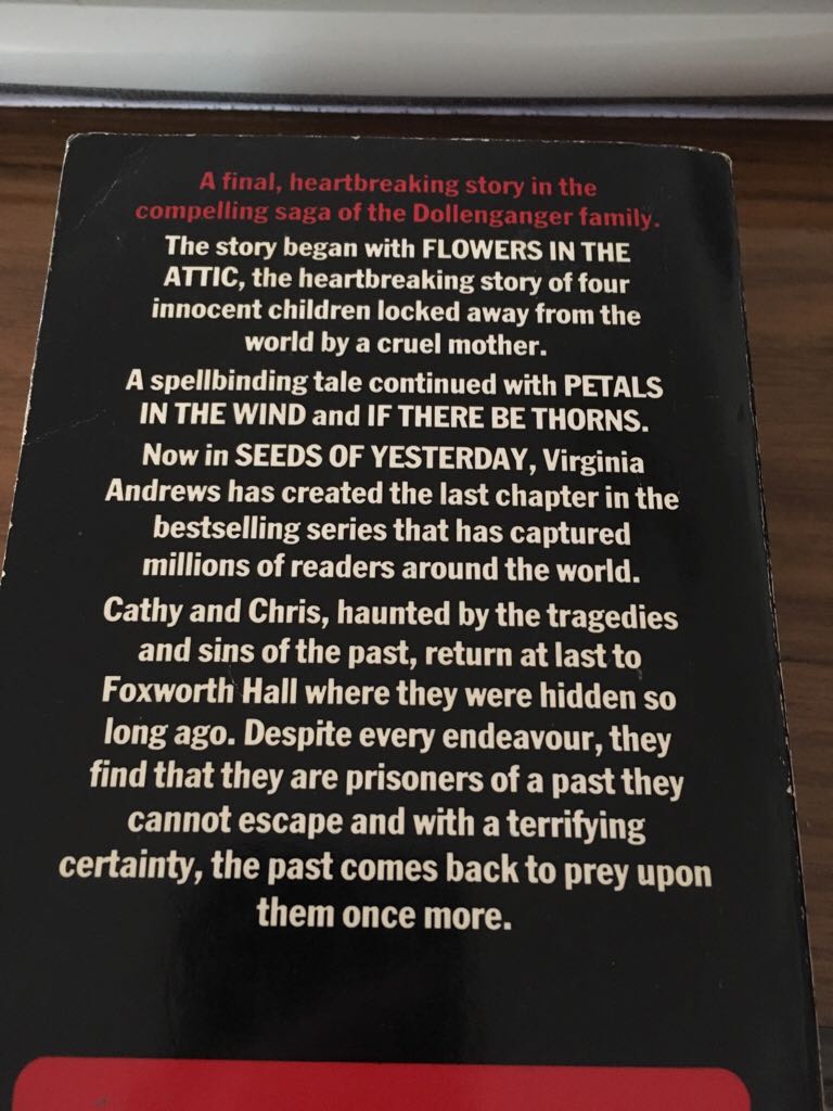Seeds Of Yesterday - V.C. Andrews (Fontana - Paperback) book collectible [Barcode 9780006167006] - Main Image 2