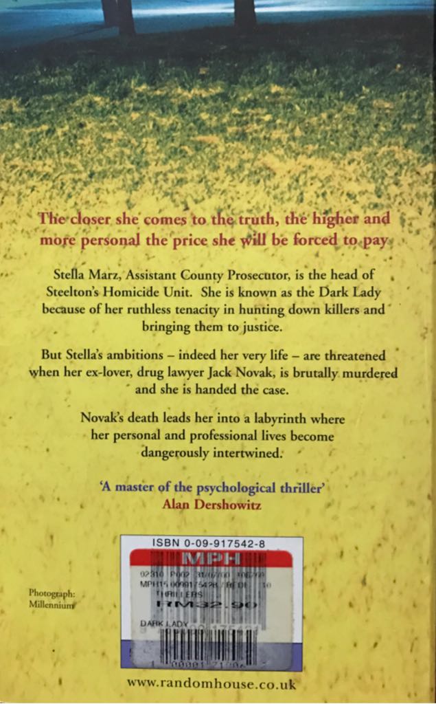 Dark Lady - Richard North Patterson (Arrow - Paperback) book collectible [Barcode 9780099175421] - Main Image 2