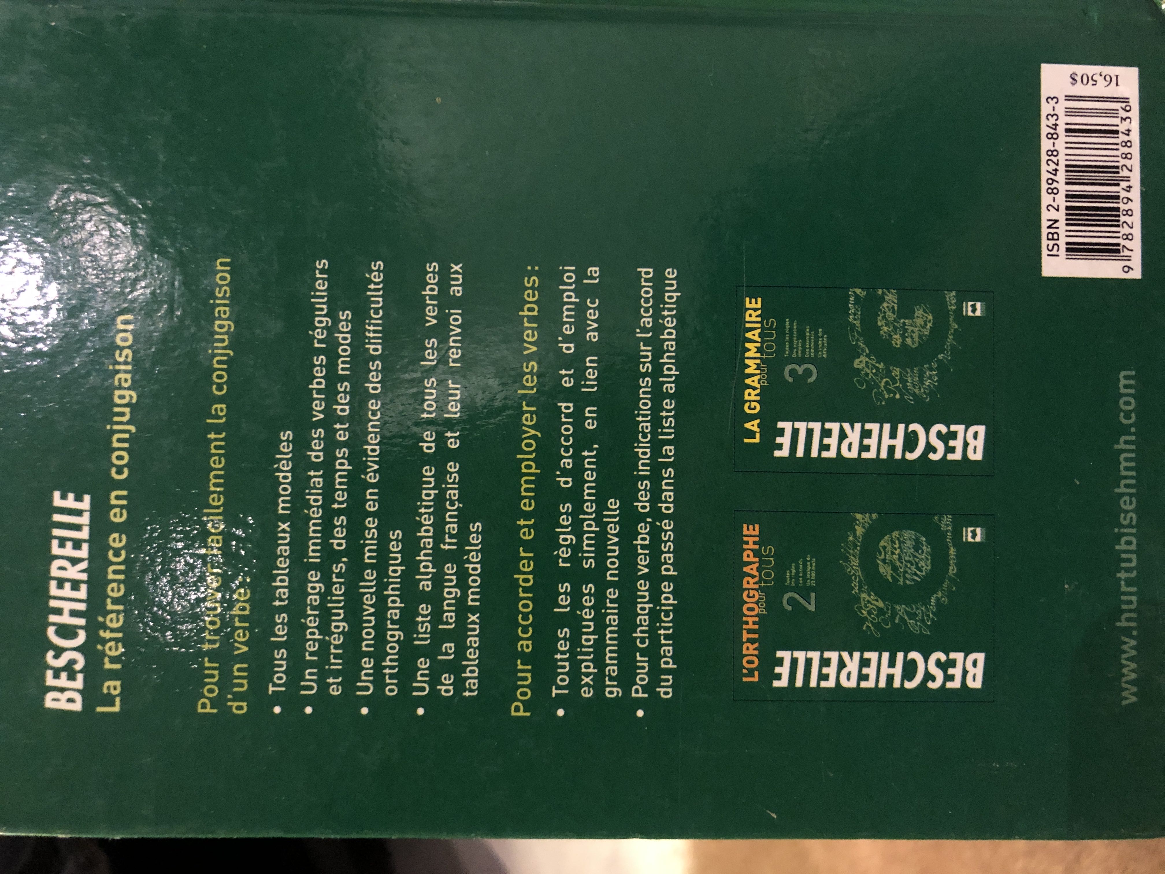 Bescherelle - Louis Nicolas) Bescherelle (M. (Hurtubise Editions HMH) book collectible [Barcode 9782894288436] - Main Image 2