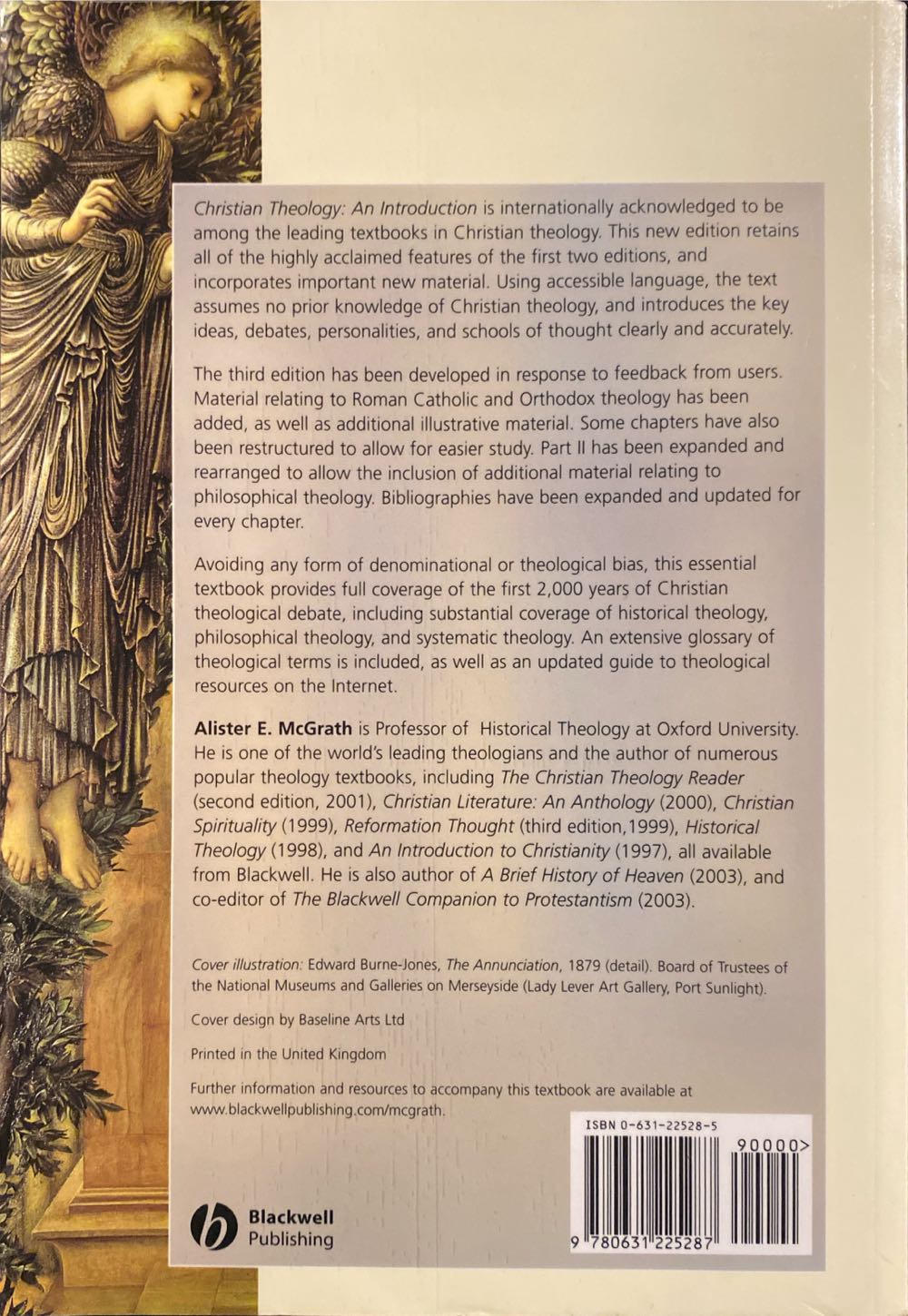 Christian Theology: An Introduction - Aloster E. McGrath (Blackwell Publishing - Paperback) book collectible [Barcode 9780631225287] - Main Image 2