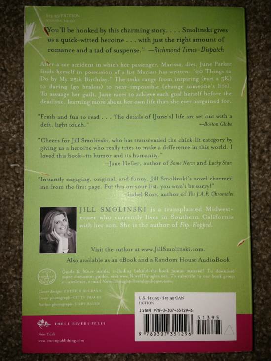 The Next Thing on My List - Smolinksi, Jill (Three Rivers Press - Paperback) book collectible [Barcode 9780307351296] - Main Image 2