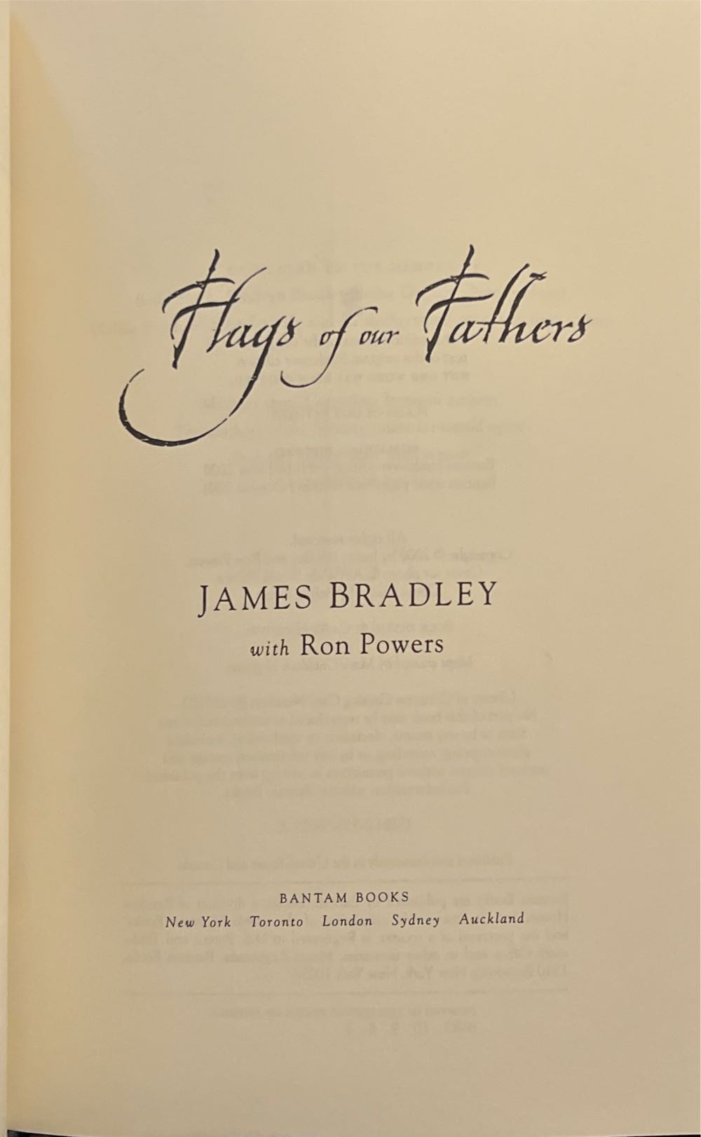 Flags of Our Fathers - Ron Powers (Bantam Books - Paperback) book collectible [Barcode 9780553380293] - Main Image 2
