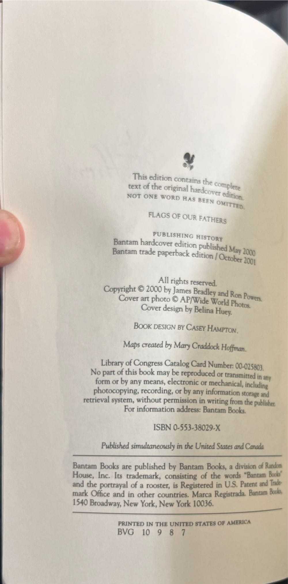 Flags of Our Fathers - Ron Powers (Bantam Books - Paperback) book collectible [Barcode 9780553380293] - Main Image 3