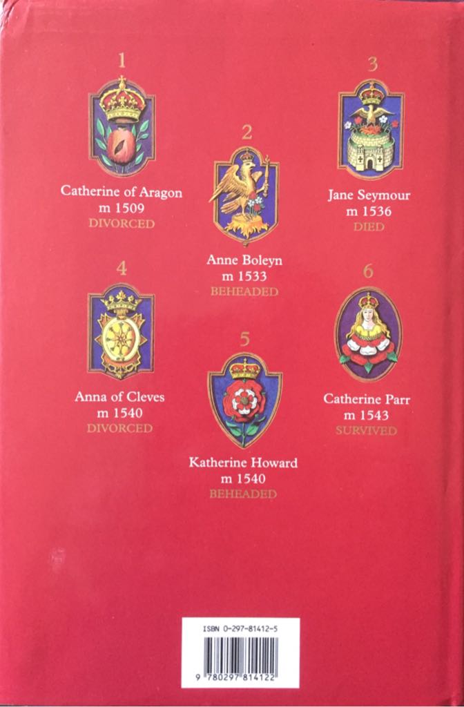 Six Wives Of Henry VIII, The - Antonia Fraser (Weidenfeld & Nicolson - Hardcover) book collectible [Barcode 9780297814122] - Main Image 2