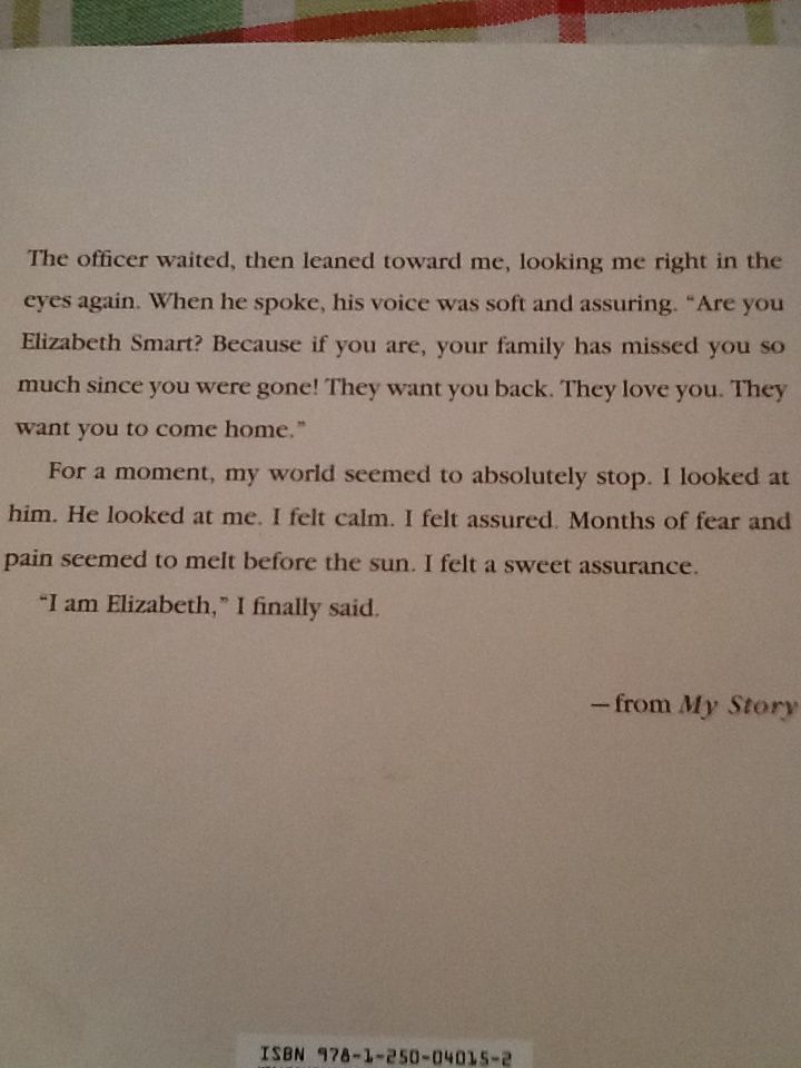 My Story - Elizabeth Smart (Macmillan - Hardcover) book collectible [Barcode 9781250040152] - Main Image 2